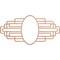 Ekena Millwork Elizabeth Wood Fretwork Prcd Ceiling Medallion, Cherry, 26"W x 13"H x 7 1/8"IW x 12 3/8"IH x 1/4"T CMWP26X13X0250EBCH - alternate 1